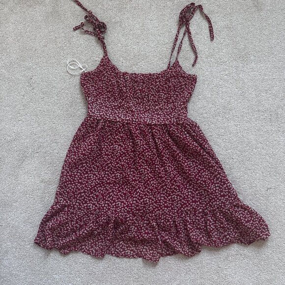 Princess Polly The Bonnie Mini Dress – Maroon, Size 4 / EU 36 - Picture 8 of 8